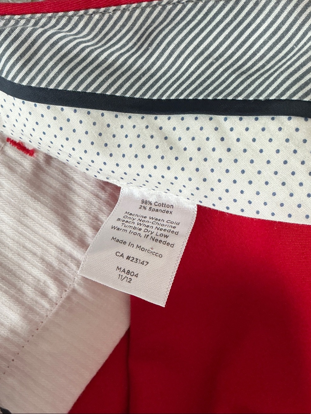 Talbots Signature Red Cropped Ankle Pants NWT size 12 - Picture 6 of 10